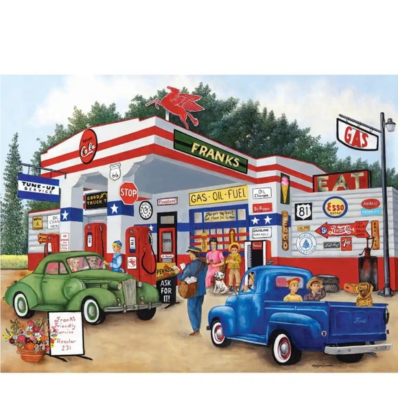 Frank's Friendly Service Jigsaw Puzzle 500 Pieces Bits & Pieces NWT - Picture 2 of 8